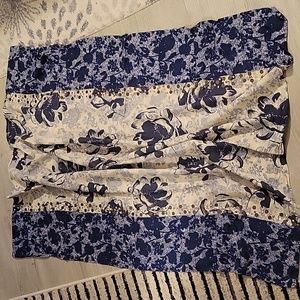 Vintage Abercromvie & Fitch Jeweled 3'x3' Scarf